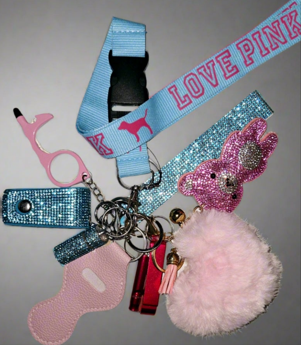 'You pick' Pre-made Keychain Sets - Safety keychains