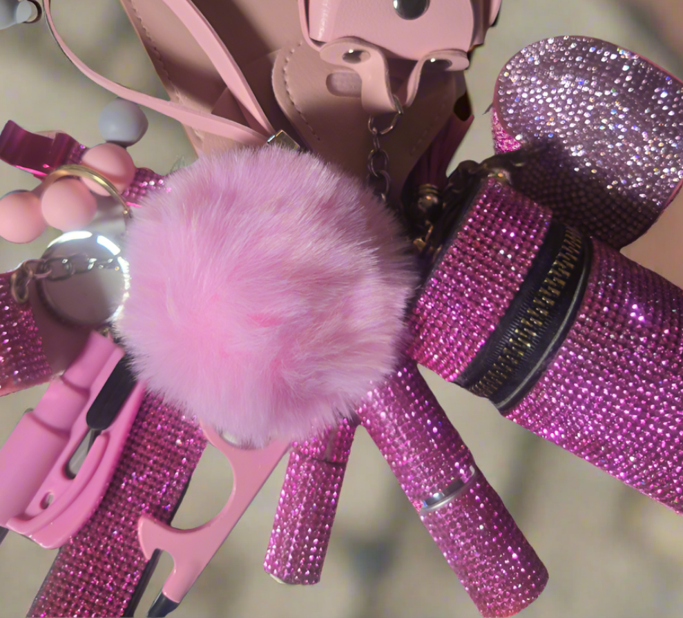 ULTIMATE Bling Keychains Set. Self-defense keychain. Freebie with each order!