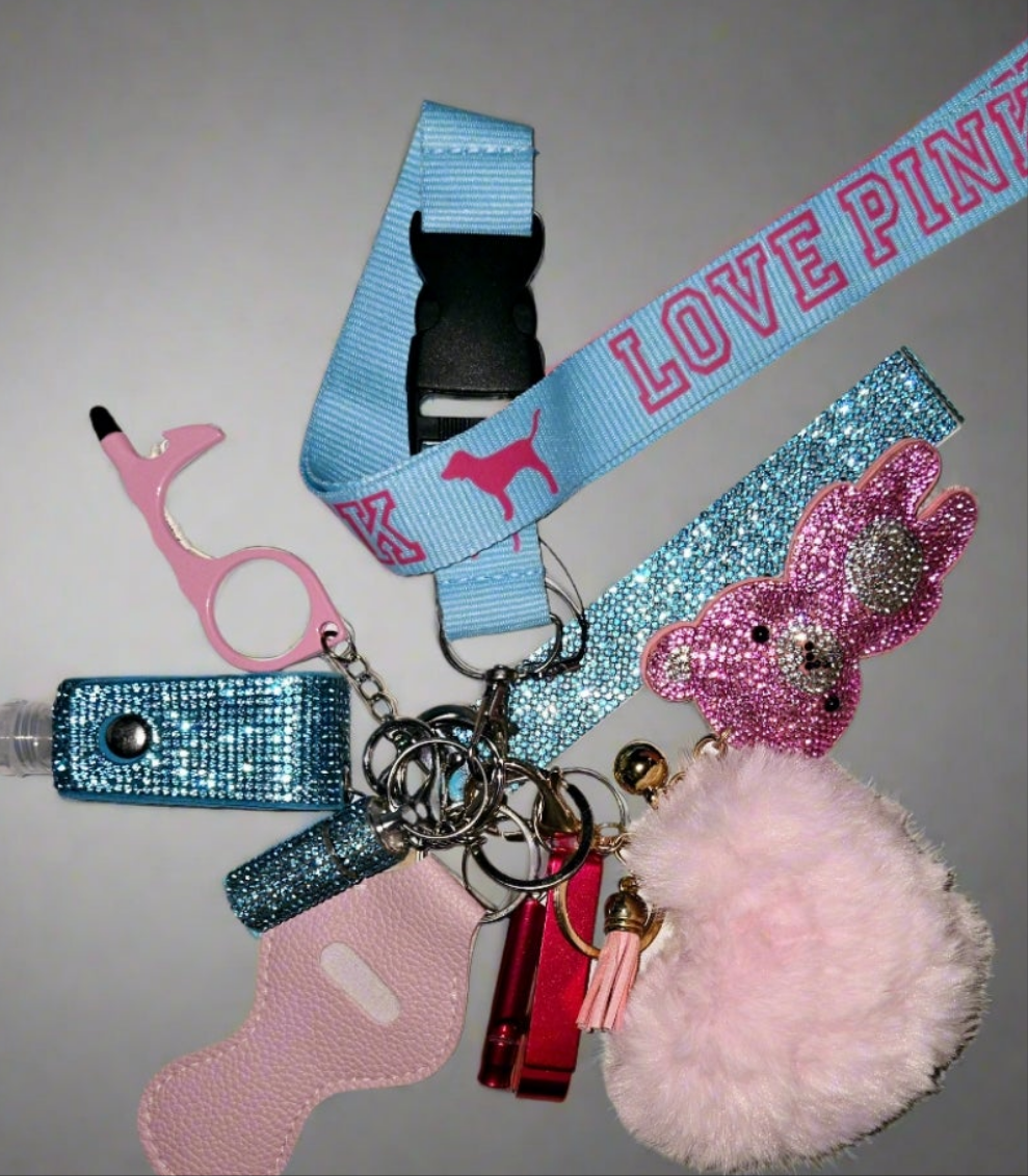 'You pick' Pre-made Keychain Sets - Safety keychains