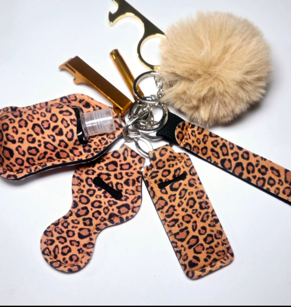 Keychain Set plain Colored or Themed