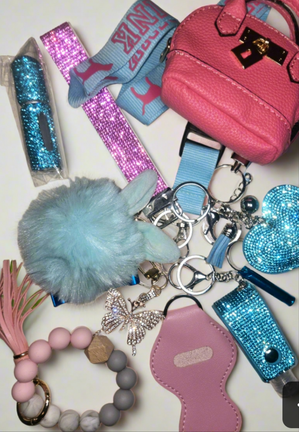 ULTIMATE Bling Keychains Set. Self-defense keychain. Freebie with each order!