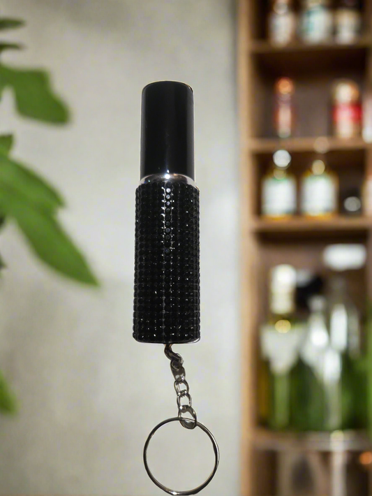 Travel bottle keychain