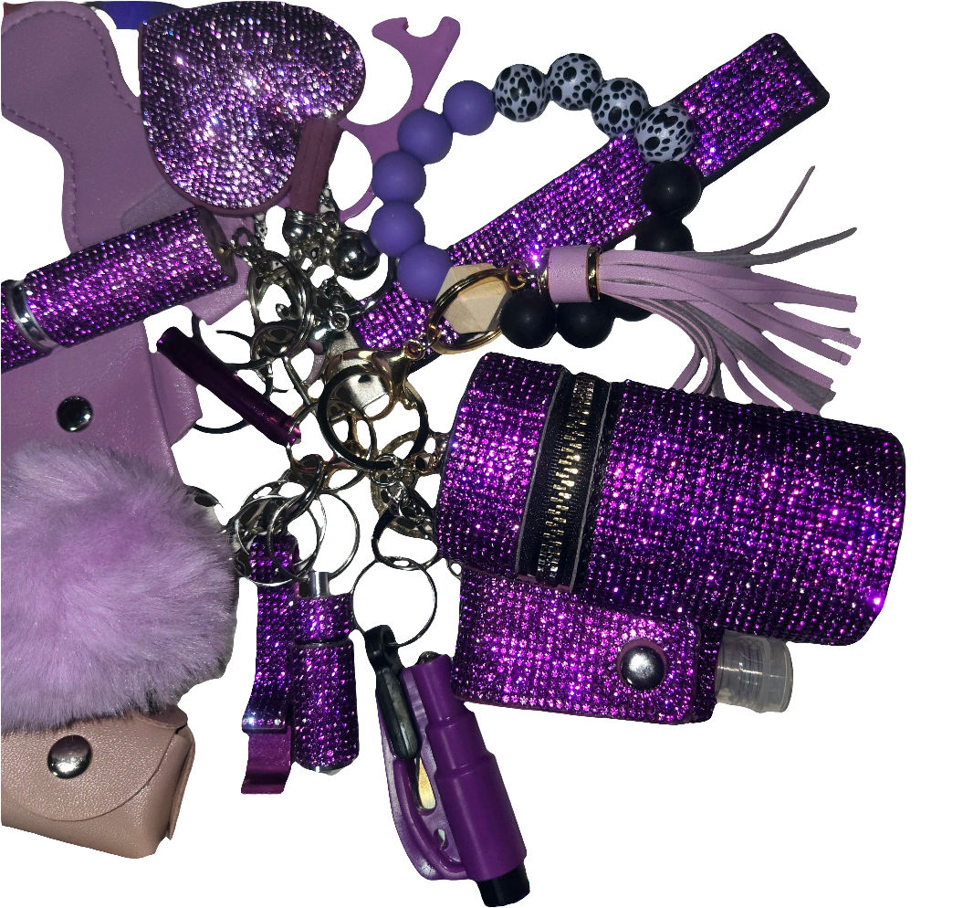 ULTIMATE Bling Keychains Set. Self-defense keychain. Freebie with each order!