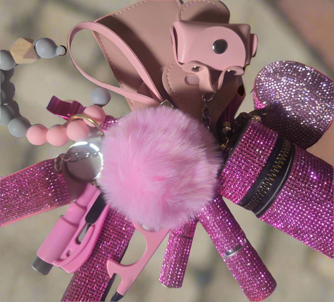 ULTIMATE Bling Keychains Set. Self-defense keychain. Freebie with each order!