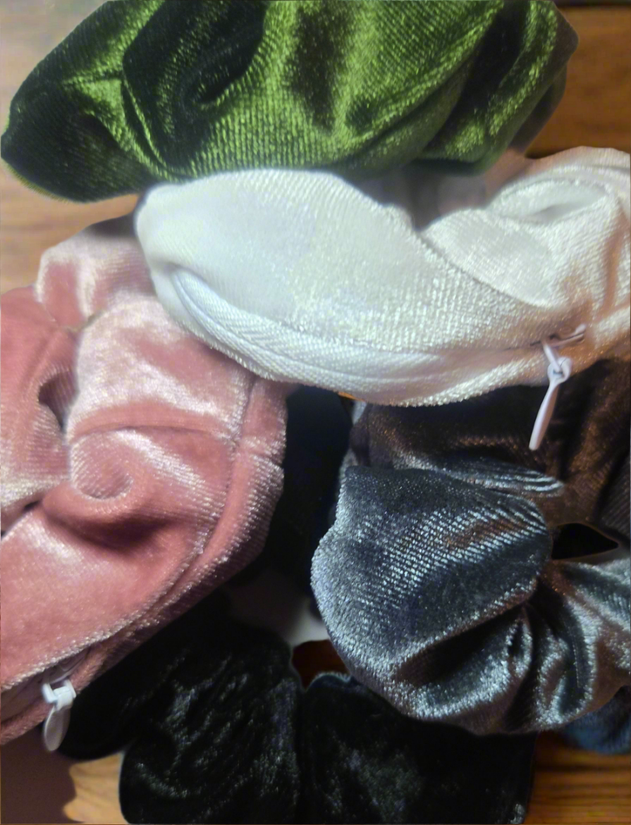 TBGK Famous Satin Scrunchies wI hidden pocket