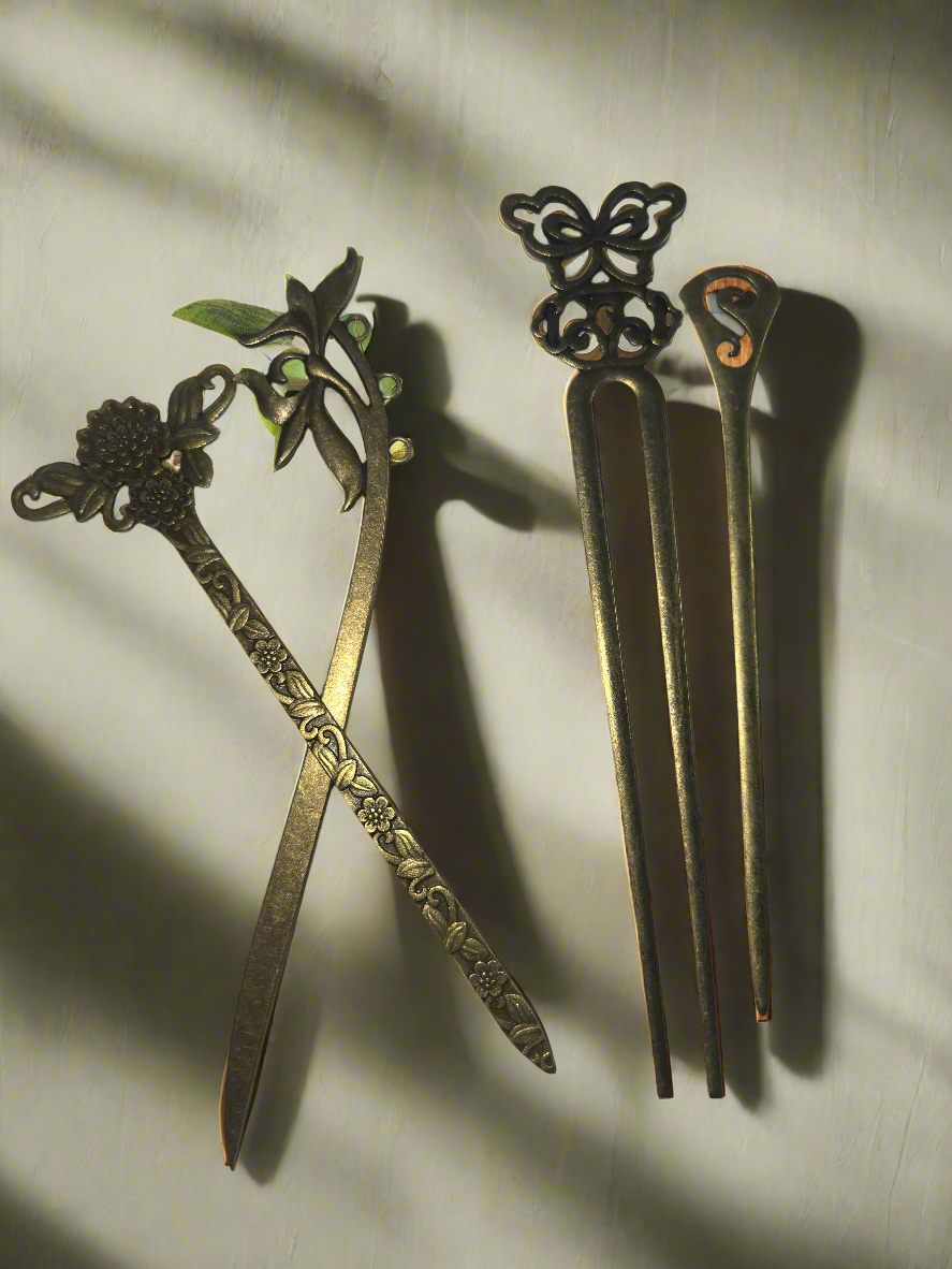 WarLocks Vintage Metal hair pins (2set)